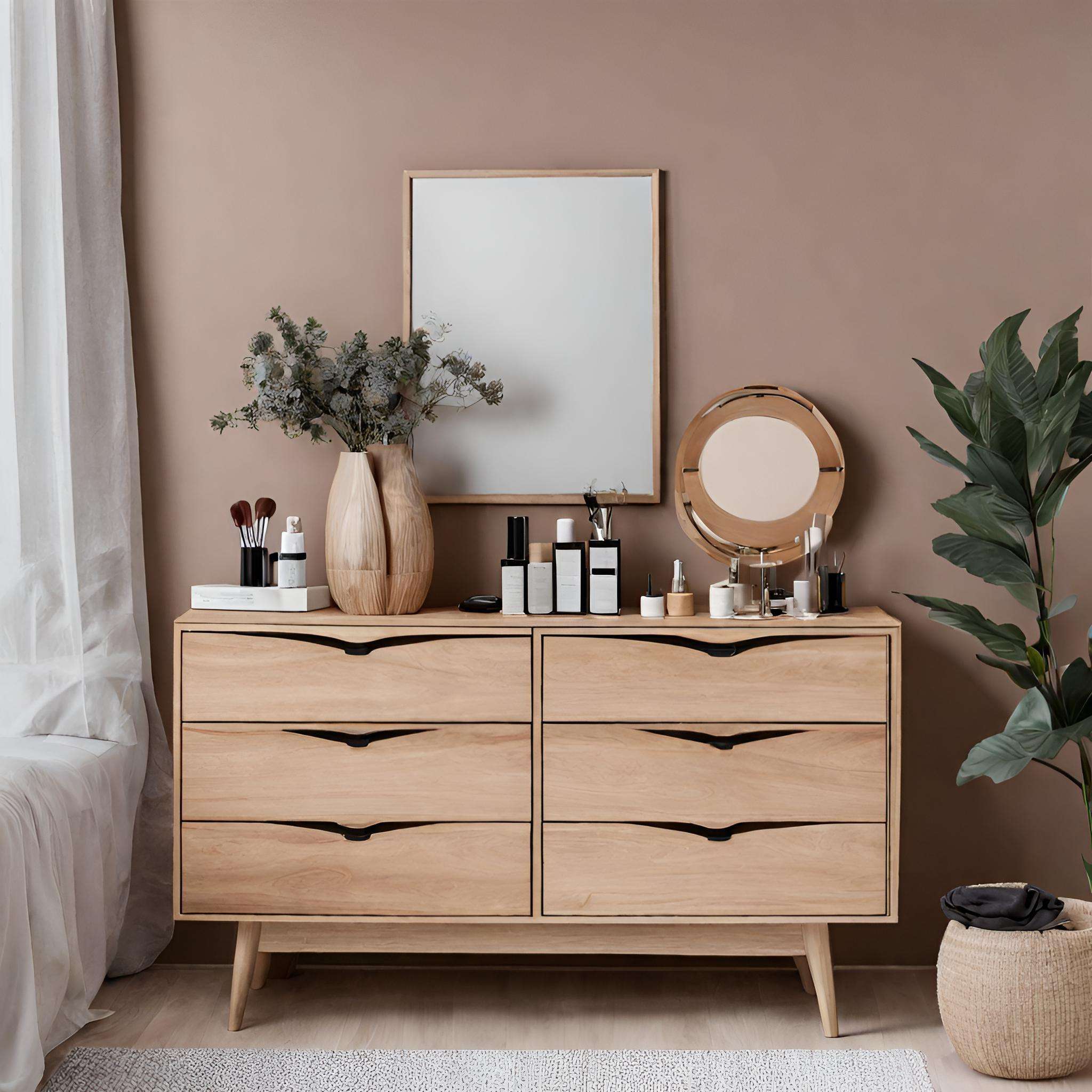 Wie man eine Kommode im Schlafzimmer kreativ nutzen kann?