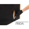 Der hintere Teil des Kopfteils des Bettes FRIDA aus Massivholz